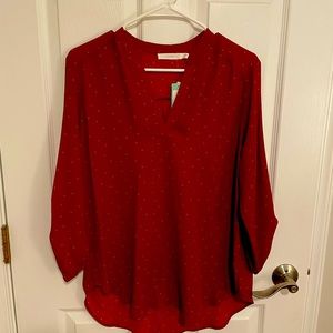 Lush blouse size large